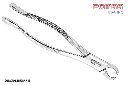House Brand 705-230 Pomee Lower 1st 2nd Molar Extracting Forcep #23 Horn Beak Handle House Brand 705-230 Pomee Lower 1st 2nd Molar Extracting Forcep #23 Horn Beak Handle